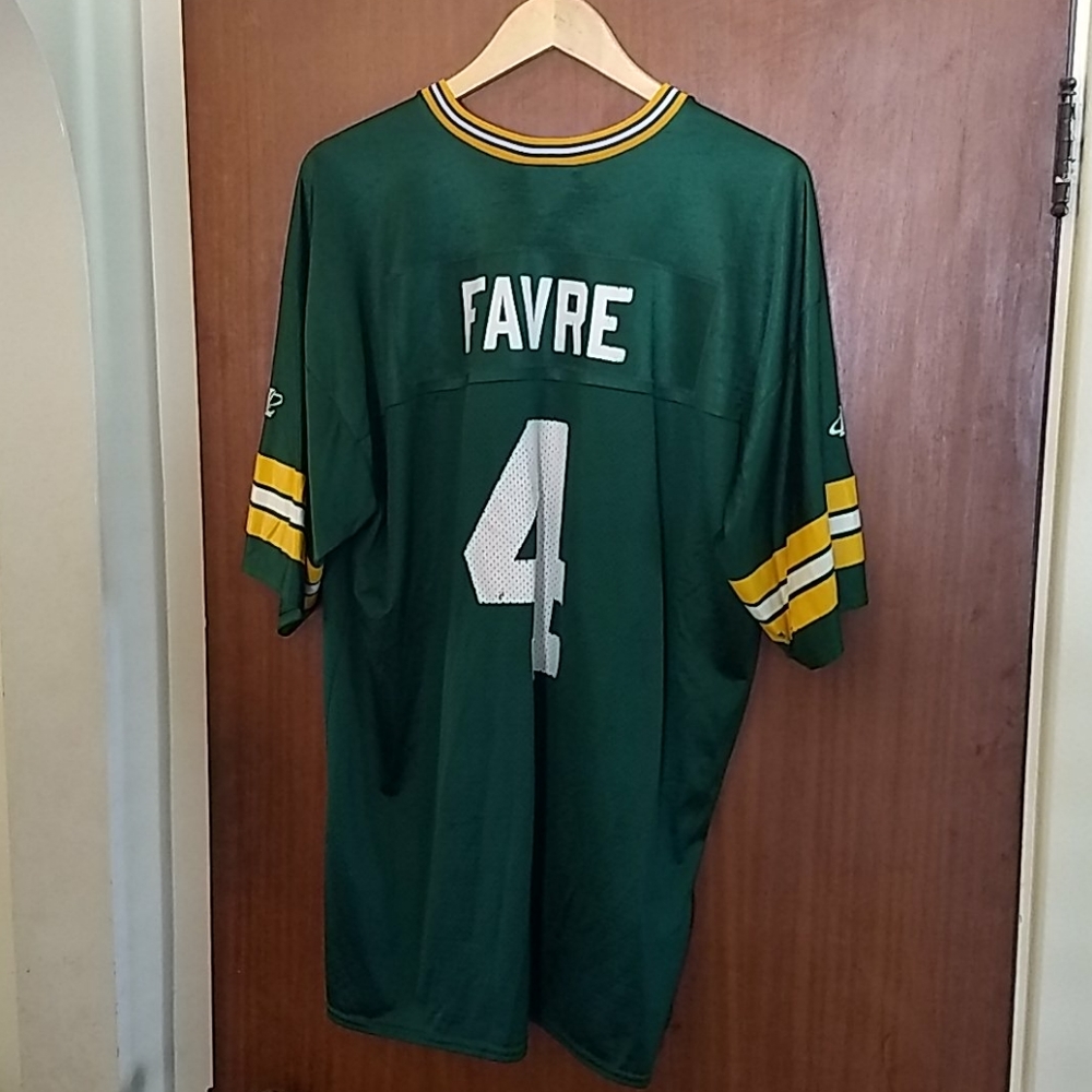 Brett Favre Green Bay Packers Logo Athletic Jersey